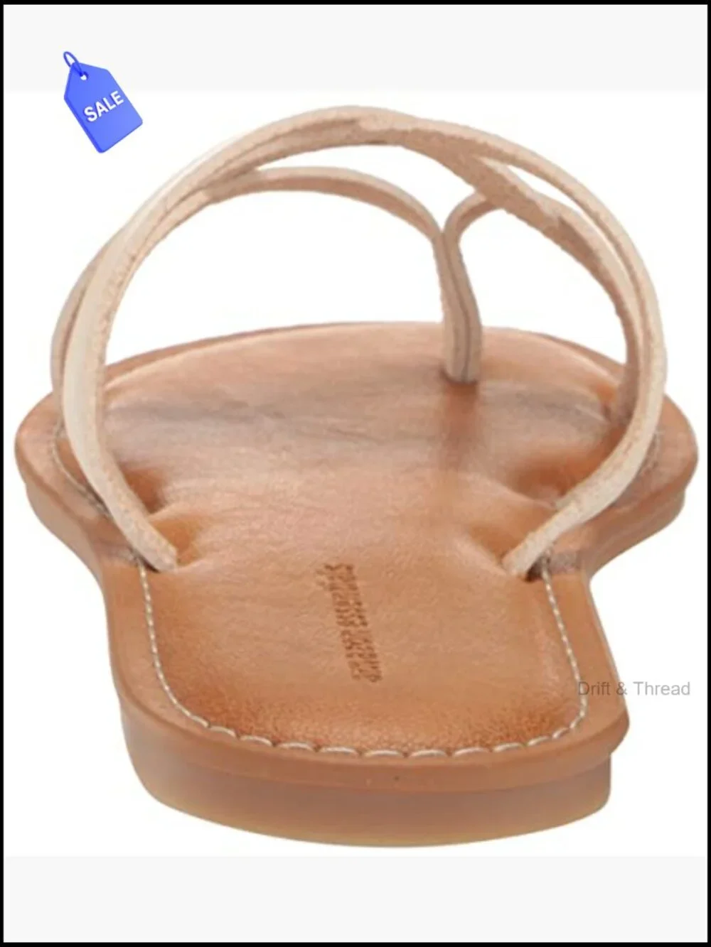 Women's Strappy Slide Flat Sandals, Slip On Comfort Sandals